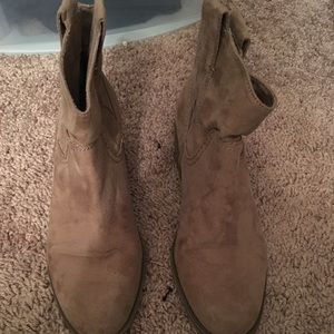 Light brown ankle boots